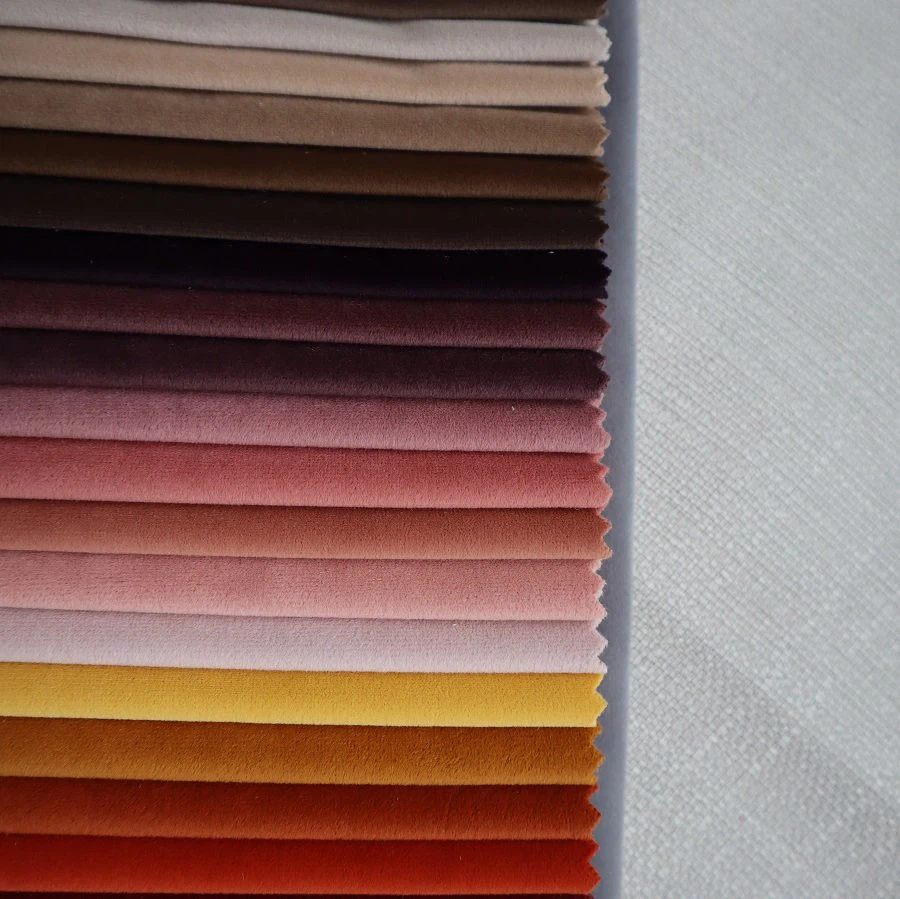 Tela de tapicería de terciopelo